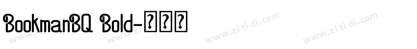 BookmanBQ Bold字体转换